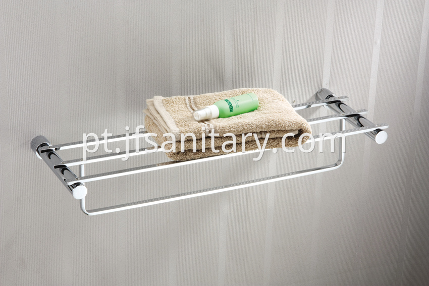 Brass towel rack